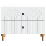 Bedside Cabinet White 62 x 34.5 x 48 cm Engineered Wood 894085