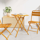 Bistro Table Mustard 55 x 55 x 72.5 cm Powder-coated Steel 42002945