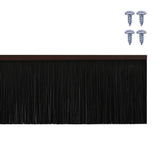 Screw-on Door Brush Seals 12 pcs Brown 100 cm Aluminium Alloy 42019460