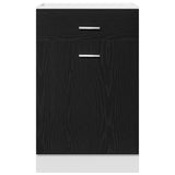 Hanging Cabinet Black Oak 50 x 46 x 81.5 cm Engineered Wood 863257