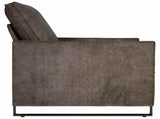 Single Sofa Dark Grey 70 x 81 x 82 cm Faux Suede Fabric 42040989