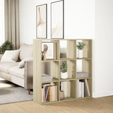 Room Divider Bookcase Sonoma Oak 102x29x103.5 cm Engineered Wood 858041