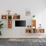 TV Cabinets 6 pcs Solid Wood Pine 3100254