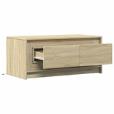 ZNTS Coffee Table with LED Lights Sonoma Oak Engineered Wood 851986