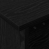 TV Stand Black Oak 37 x 35 x 35 cm Engineered Wood 891049