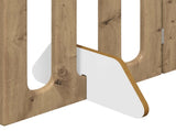 Folding Pet Fence 4 pcs Artisan Oak 201 x 38 x 70 cm 8005970