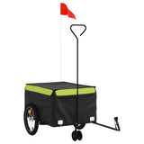 Bike Trailer Black and Green 45 kg Iron 94109