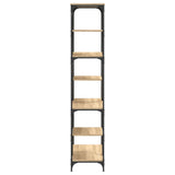 Bookshelf Sonoma Oak 91x36x176 cm Engineered Wood and Steel 835415