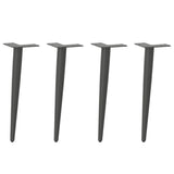 Coffee Table Legs Conical Shape 4 pcs Anthracite 42-43 cm Steel 4012514