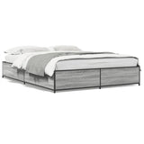 Bed Frame without Mattress Grey Sonoma 140x200 cm 3279845