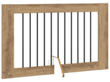 Dog Gate with Stands 4 pcs Artisan Oak 100 x 80 cm 892066