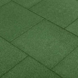 Fall Protection Tiles 18 pcs Rubber 50x50x3 cm Green 3053181