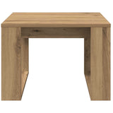 Side Table Artisan Oak 50x50x35 cm Engineered Wood 856689