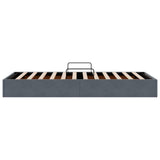 Storage Bed with Headboard Dark Grey 90 x 190 cm Velvet 3370124