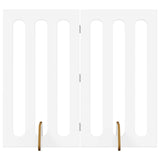 Folding Pet Fence 2 pcs White 100.5 x 38 x 90 cm 8005971