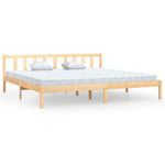 810102 Bed Frame without Mattress Solid Wood 200x200 cm
