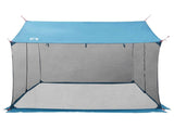 Camping Tarp with Mesh Walls Blue 340 x 260 x 220 cm 42028564