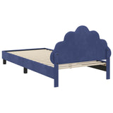 Children's Bed Frame with Headboard Police Blue 90 x 200 cm 42011168