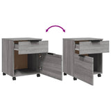 Mobile File Cabinet with Wheels Grey Sonoma 45x38x54 cm Engineered Wood 817136