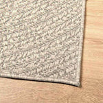 ZNTS Rug ZIZUR Cream 120x120 cm Jute Look Indoor and Outdoor 4010376