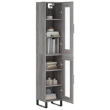 Highboard Grey Sonoma 34.5x34x180 cm Engineered Wood 3199455