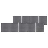 Garden Fence WPC 1564x186 cm Grey 3053232