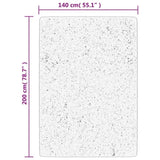 Shaggy Rug PAMPLONA High Pile Modern Blue 140x200 cm 375323