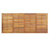 Garden Dining Set 7 pcs Grey and brown 3284357