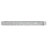 Garden Raised Bed Galvanised Steel 523x140x36 cm Silver 319047