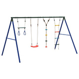 Outdoor Swing Set with Swing. Trapeze. Ladder. Disc Swing 3283628