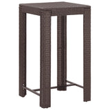 Garden Bar Set Brown, Cream white PE rattan, steel Medium 3095383