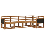 Outdoor Sofa Set 5 pcs Natural Solid Acacia Wood 3385200