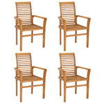 ZNTS 5 Piece Garden Dining Set Solid Teak Wood 3059597