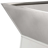 Pillar Planter 2 pcs Silver 35 x 35 x 73 cm 873847