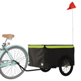 Bike Trailer Black and Green 45 kg Iron 94095