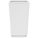 Garden Planters 4 pcs White 32.5x32.5x57 cm PP 367854