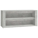 Shoe Rack Concrete Grey 100x35x45 cm Engineered Wood 816908