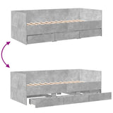 Daybed Concrete grey Engineered wood Small Single 3280835