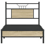 Bed Frame without Mattress Sonoma Oak 90x200 cm Engineered Wood 4106937