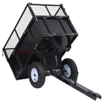 ZNTS Tipping Trailer for Lawn Mower 150 kg Load 92449