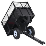 ZNTS Tipping Trailer for Lawn Mower 150 kg Load 92449