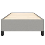 Bed Frame without Mattress Light Grey 90x190 cm Single Single Fabric 349854