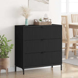 Sideboard with Drawer Black 79.5 x 33 x 82 cm Engineered Wood 883435