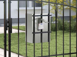 Mailbox with Storage Black 30 x 20 x 55 cm Galvanised Steel 874952