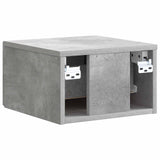 Wall-Mounted Bedside Cabinet with Drawer 2 pcs Concrete Grey 898092