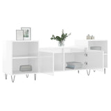 TV Cabinet High Gloss White 160x35x55 cm Engineered Wood 831342