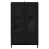 Highboard Black Oak 69.5 x 31 x 115 cm Engineered Wood 882543