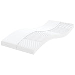 ZNTS Foam Mattresses 2 pcs White 90x190 cm 7-Zone Hardness 20 ILD 356362