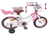 Kids Bike 14 Inches for 3-5 Years Old Light Pink 42009608