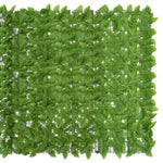 ZNTS Balcony Screen with Green Leaves 300x150 cm 315503